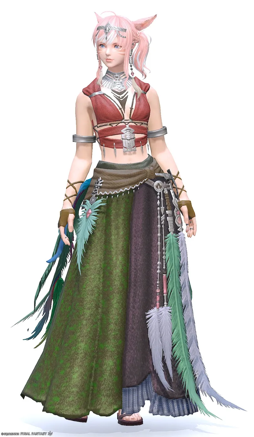 【FF14】ダークマホガニー・キャスター装備👗各種族での見た目・入手方法【レベル94製作装備】