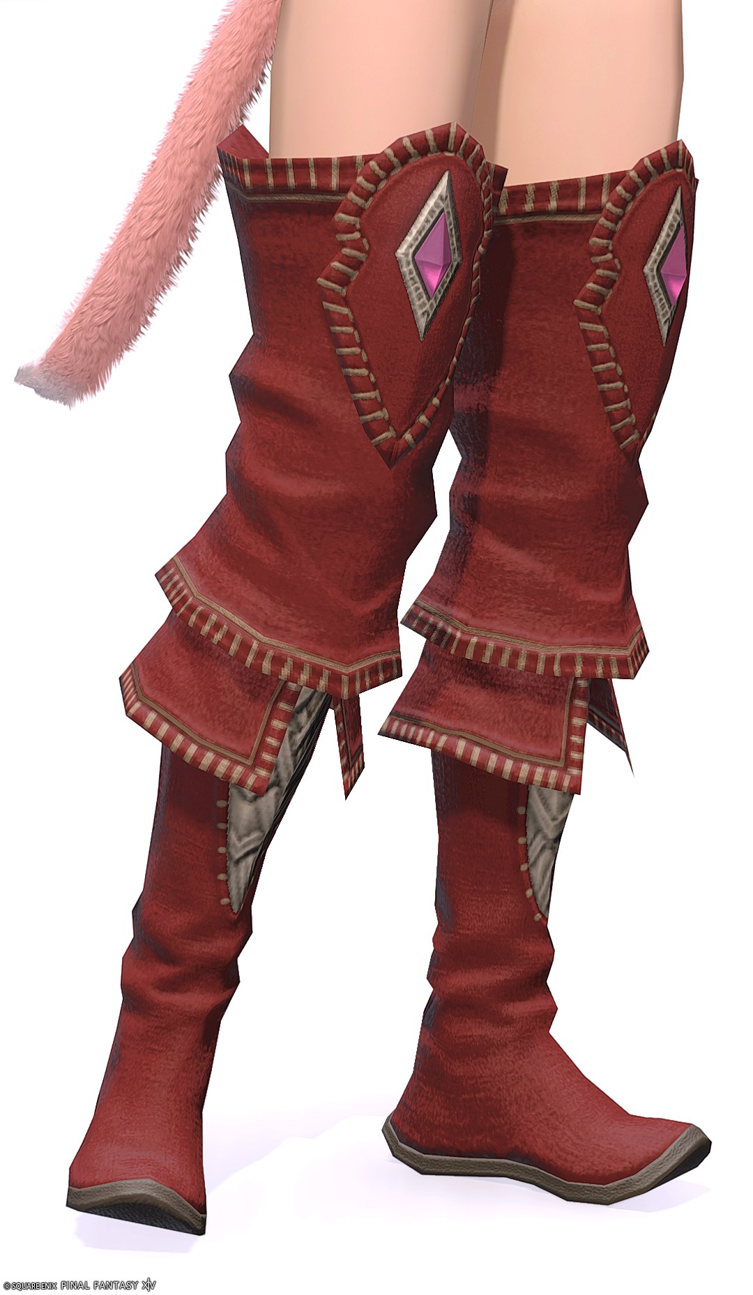 ブラーシャ・ディフェンダーサイブーツ | FF14ミラプリ - Br'aaxskin Thighboots of Fending - ブーツ