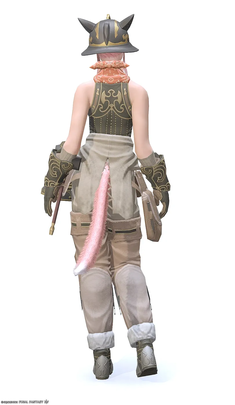 ミラプリ「ディガー」装備ミコッテでの見た目紹介2