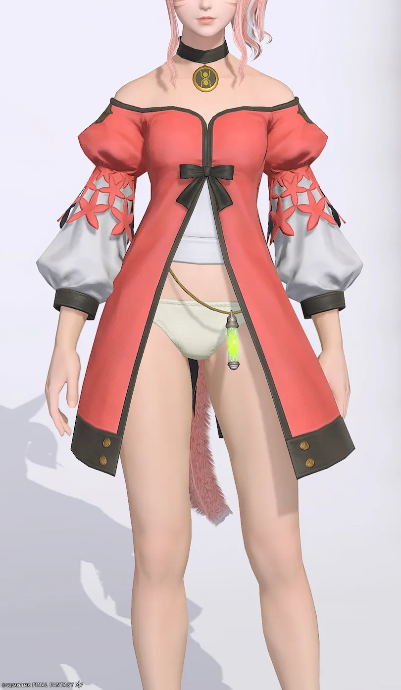 ミラプリ「エンフォーチュンテラー・トップス」装備ミコッテでの見た目紹介5