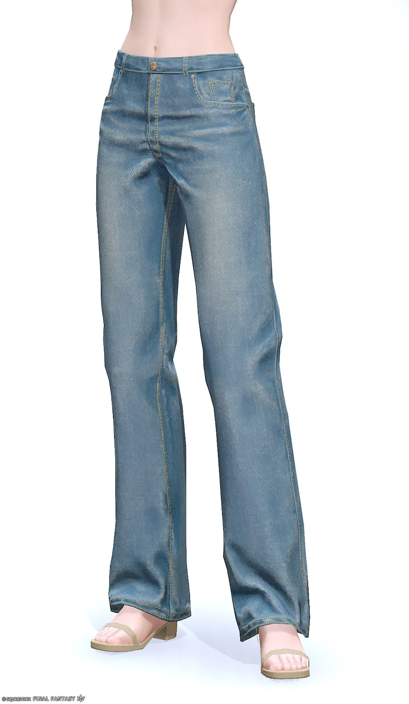ミラプリ「ウォッシュド・ツイルパンツ」装備ミコッテでの見た目紹介22