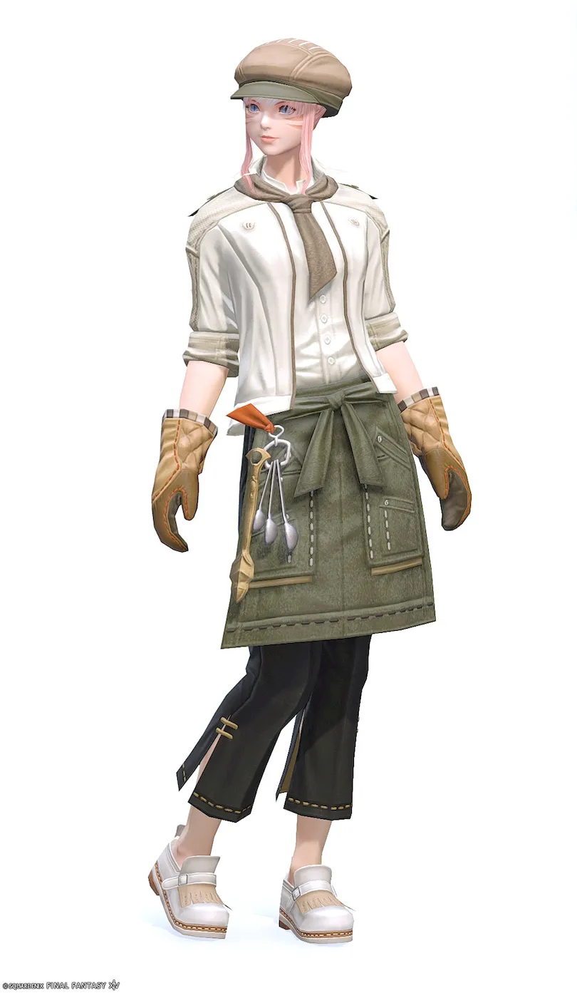 【FF14】調理師AF5装備👗各種族での見た目・入手方法【ガリーソフォス】