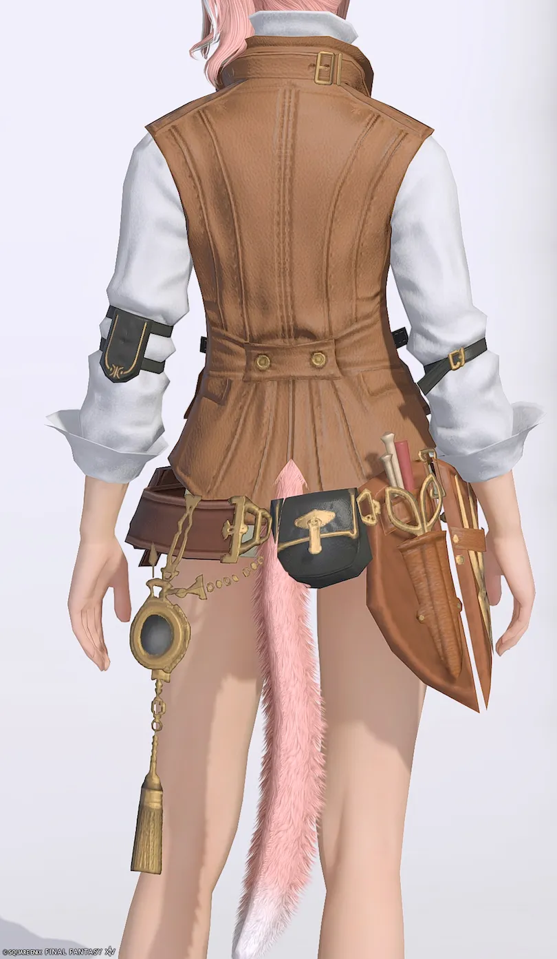 ミラプリ「ジェムフィーンド・コスチュームベスト」装備ミコッテでの見た目紹介10