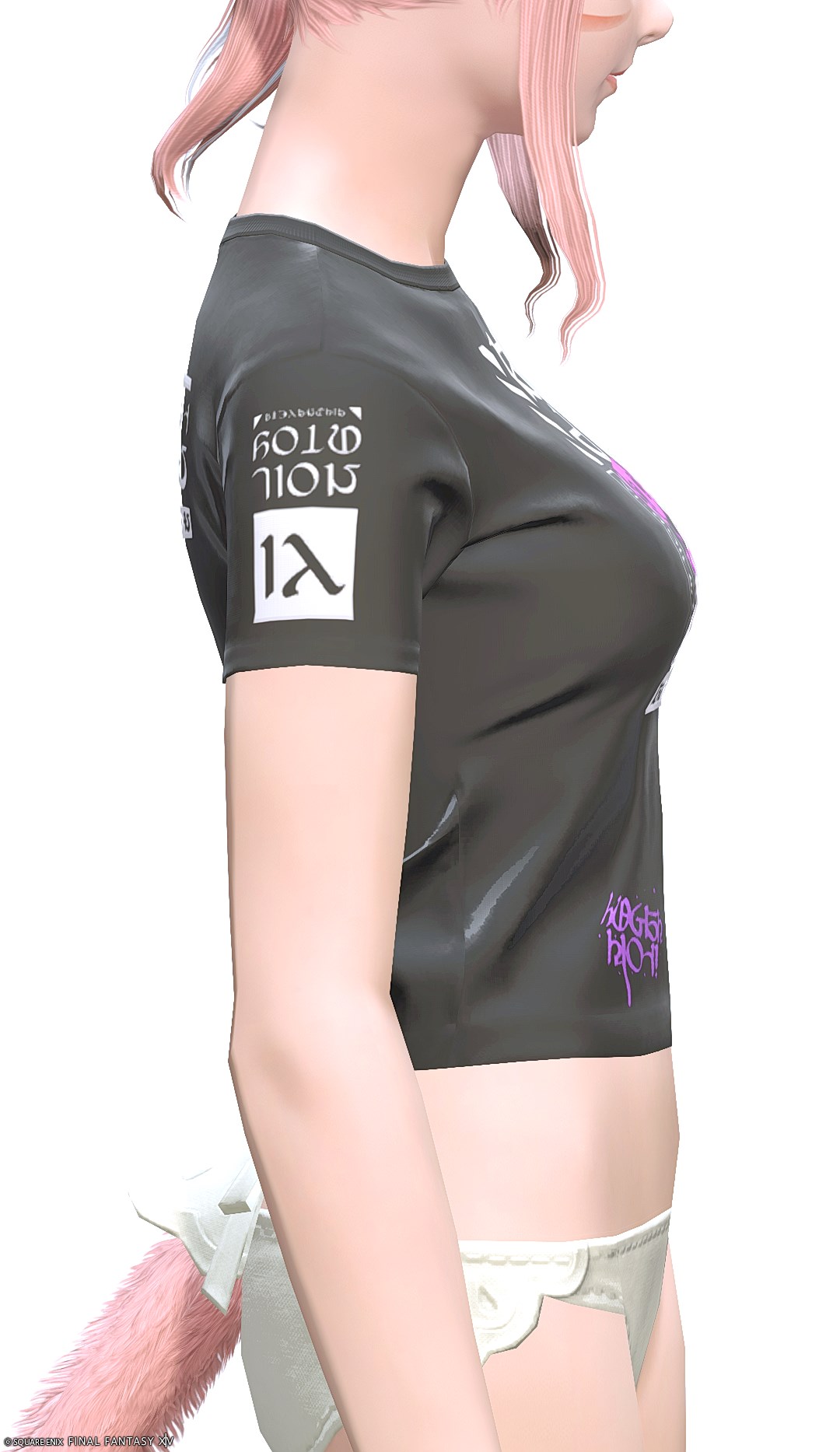 グラフィティ・ネオチュニック:タイトサイズ | FF14ミラプリ - Form-fitting Graffiti Neotunic - Tシャツ