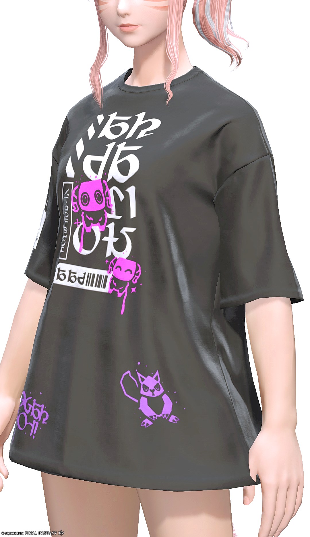 グラフィティ・ネオチュニック:オーバーサイズ | FF14ミラプリ - Oversized Graffiti Neotunic - Tシャツ/チュニック
