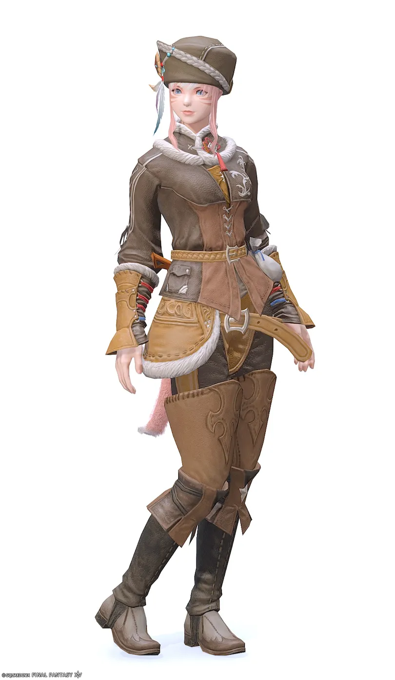 【FF14】革細工師AF4装備👗各種族での見た目・入手方法【ハイドフィーンド】