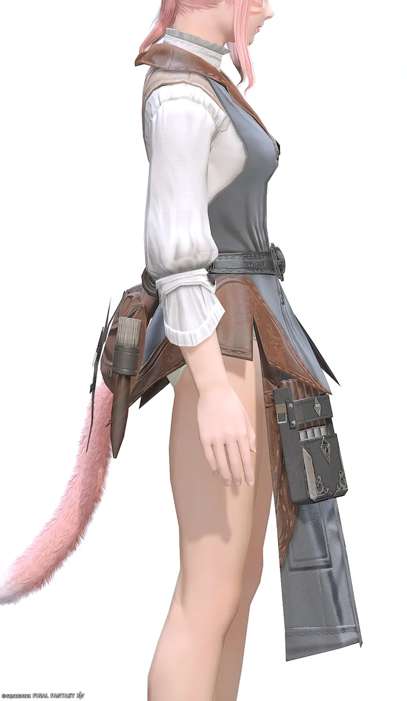 ミラプリ「ハイドライズ・エプロン」装備ミコッテでの見た目紹介8