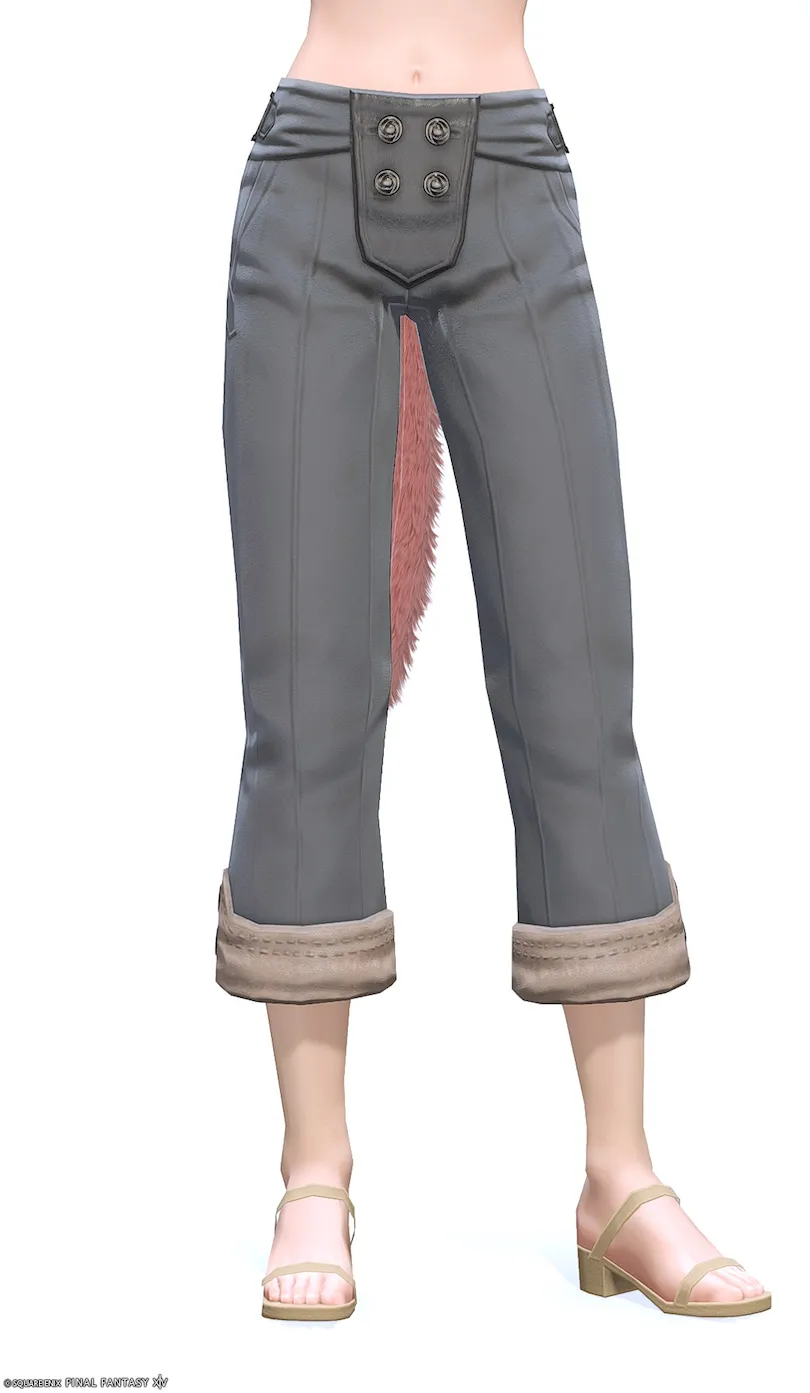 ミラプリ「ハイドライズ・クロップドパンツ」装備ミコッテでの見た目紹介13