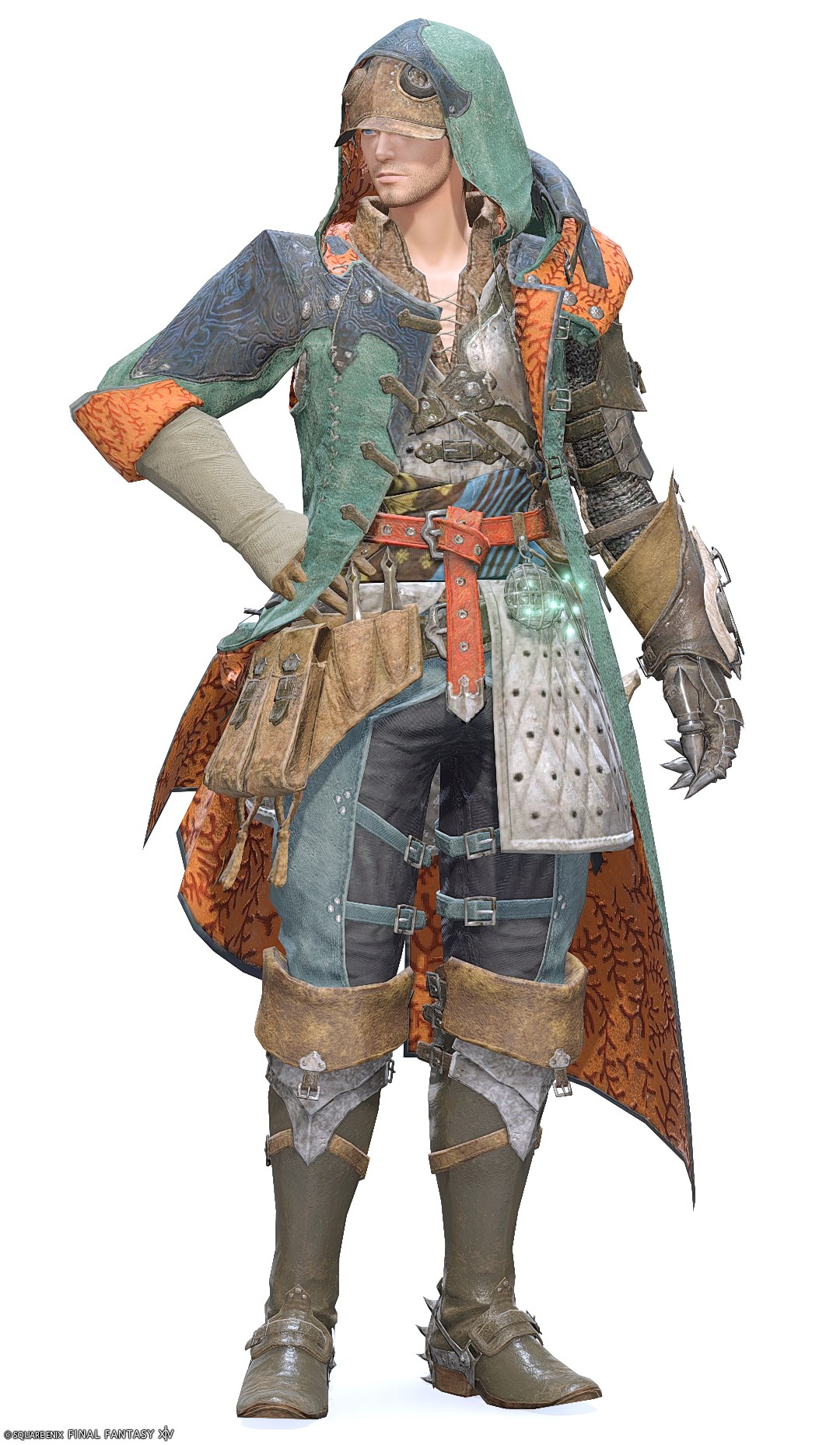 【FF14】ホープ【M】装備👗各種族での見た目・入手方法【モンハンワイルズ コラボ/MHW】