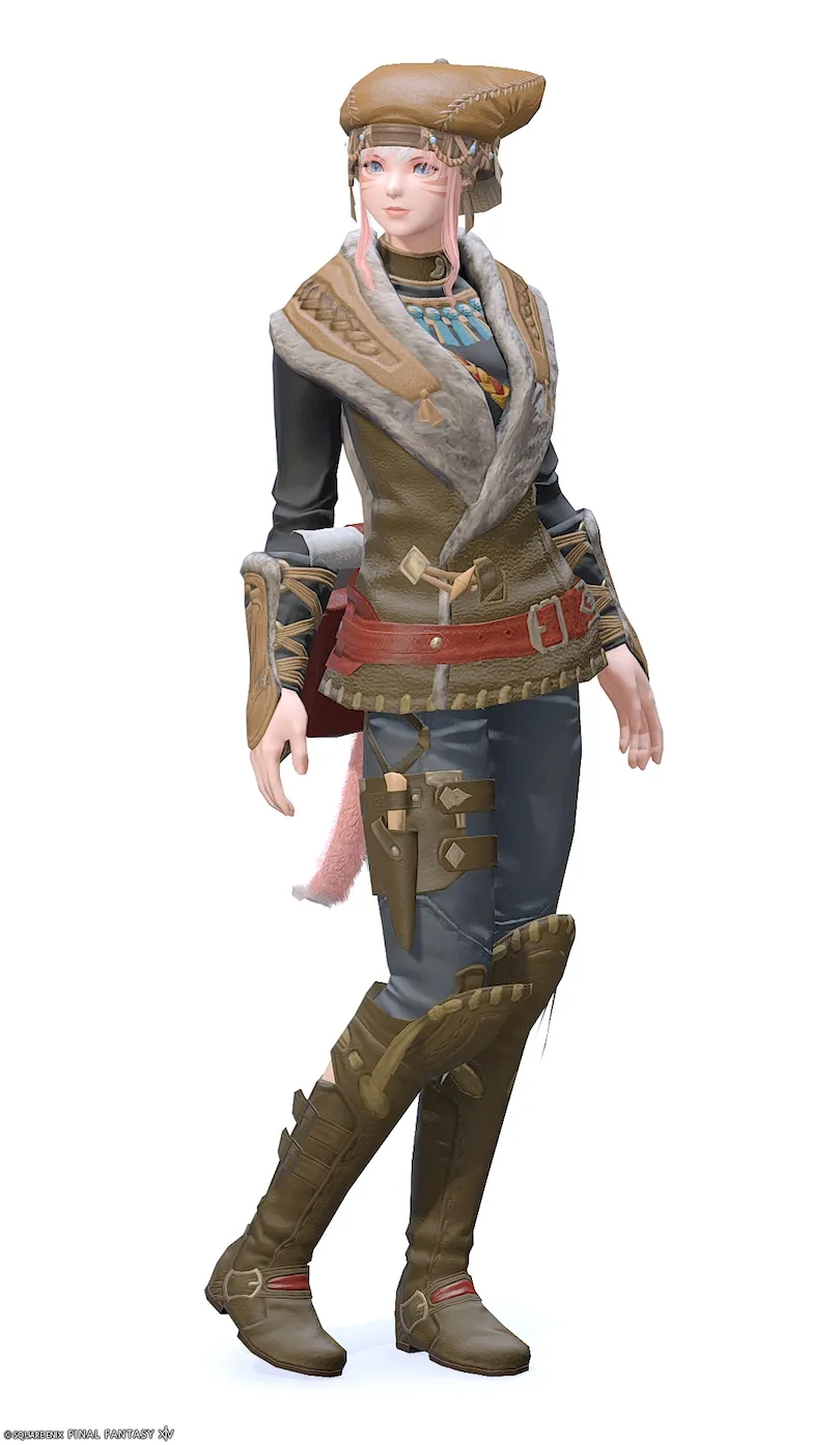 【FF14】革細工師AF1装備👗各種族での見た目・入手方法【レザーワーカー】