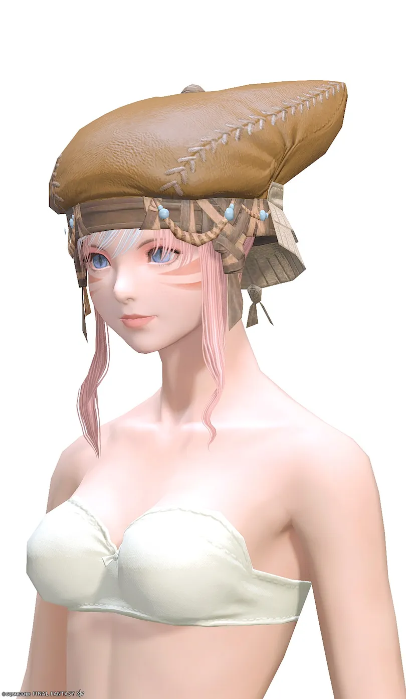 ミラプリ「レザーワーカーハット」装備ミコッテでの見た目紹介6