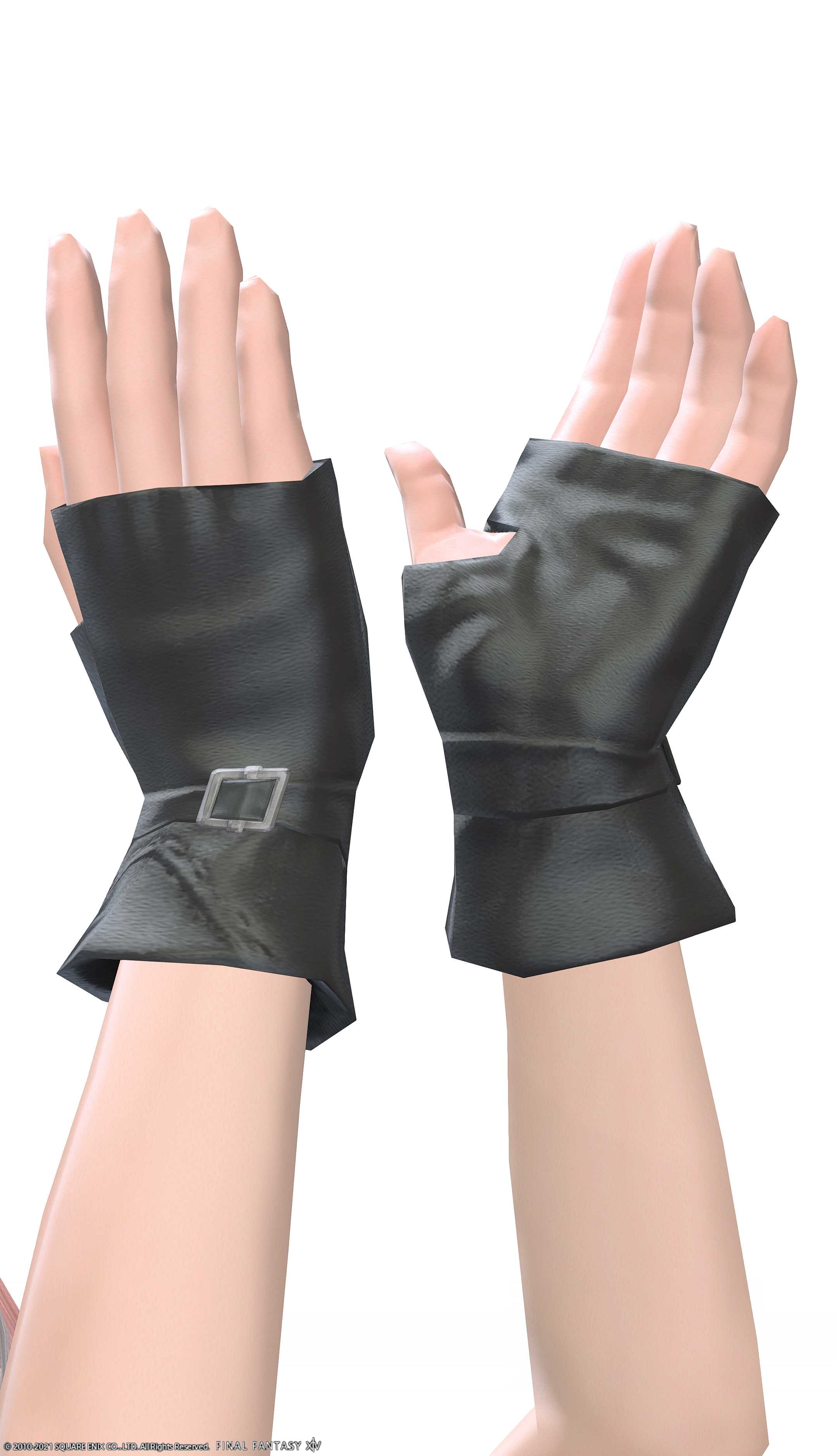 魔戒軍師の籠手・陰 | FF14ミラプリ - Makai Markswoman's Fingerless Gloves - 手袋/フィンガレス