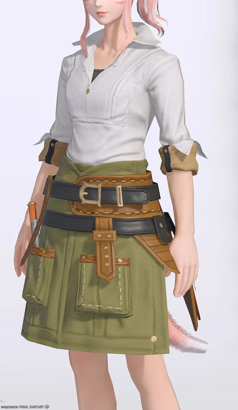 ミラプリ「ミルフィーンド・コスチュームエプロン」装備ミコッテでの見た目紹介10