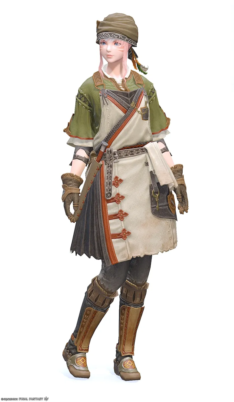 【FF14】木工師AF5装備👗各種族での見た目・入手方法【ミルソフォス】