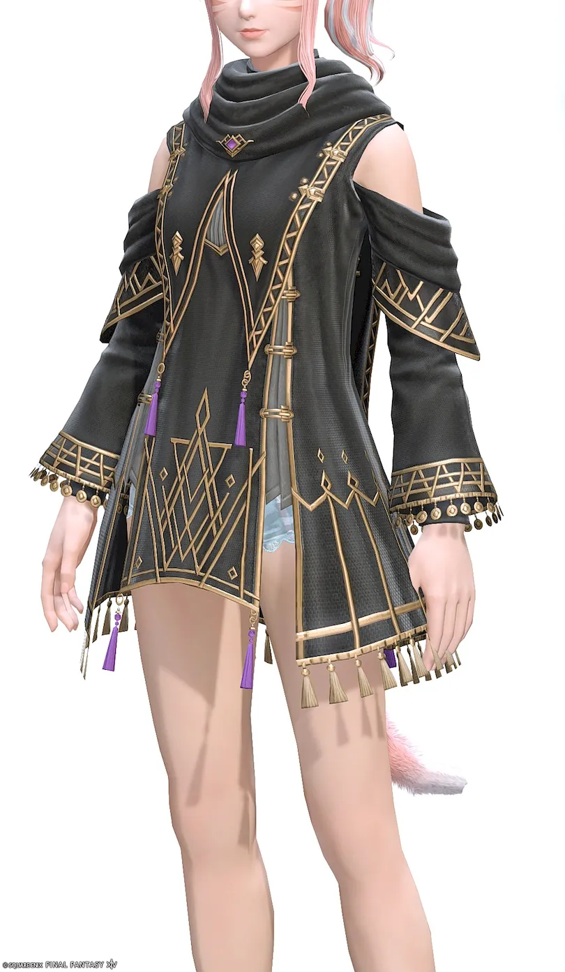 ミラプリ「ミストウェイク・キャスターハーフローブ」装備ミコッテでの見た目紹介10