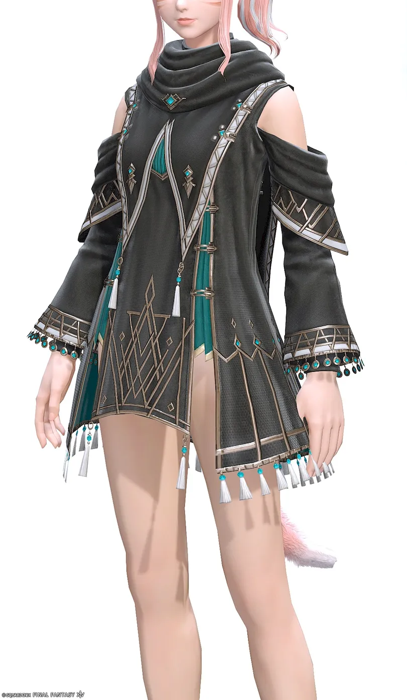 ミラプリ「ミストウェイク・ヒーラーハーフローブ」装備ミコッテでの見た目紹介10