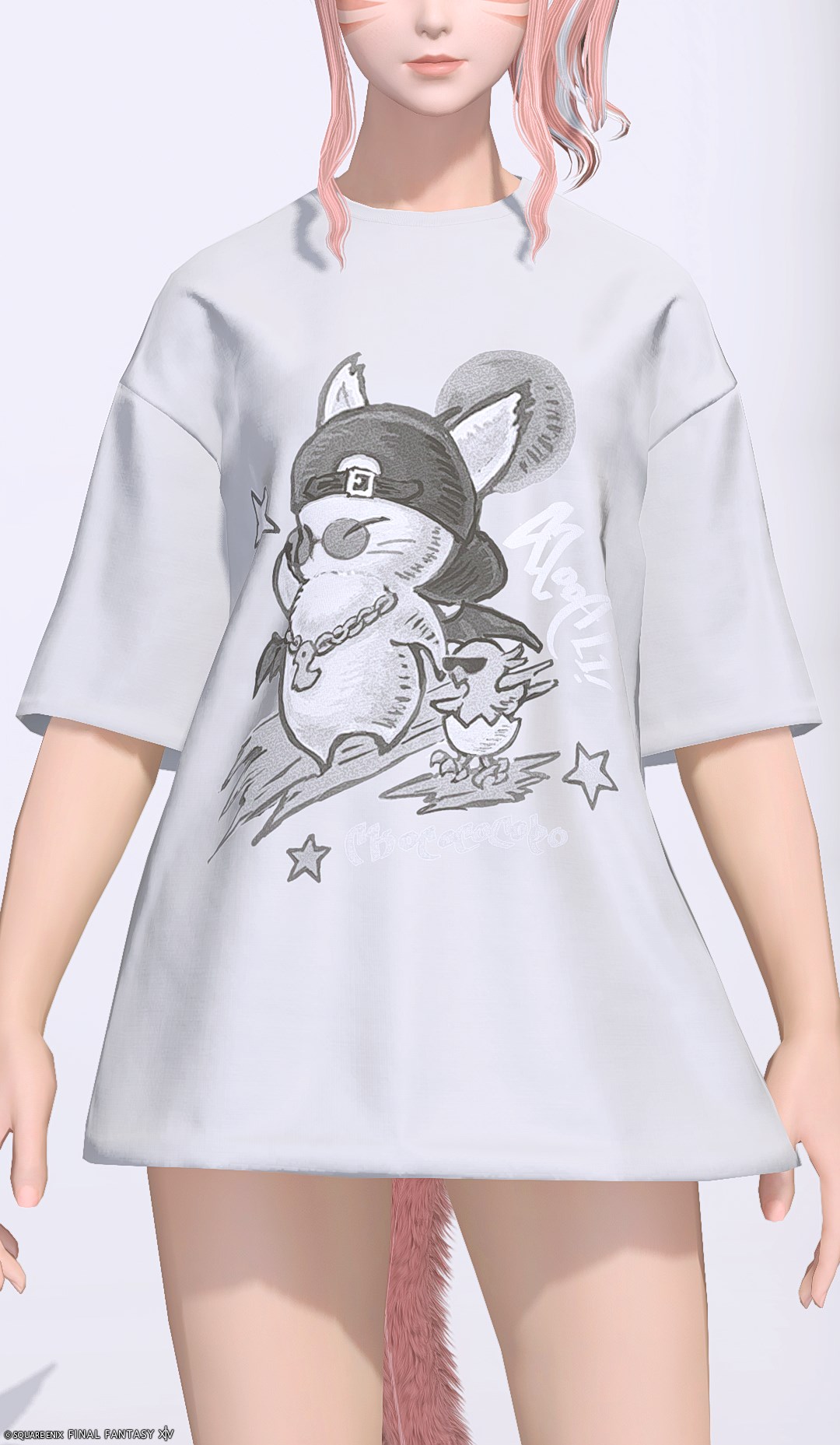 モーグリ・デイリーチュニック:オーバーサイズ | FF14ミラプリ - Oversized Moogle Neotunic - シャツ