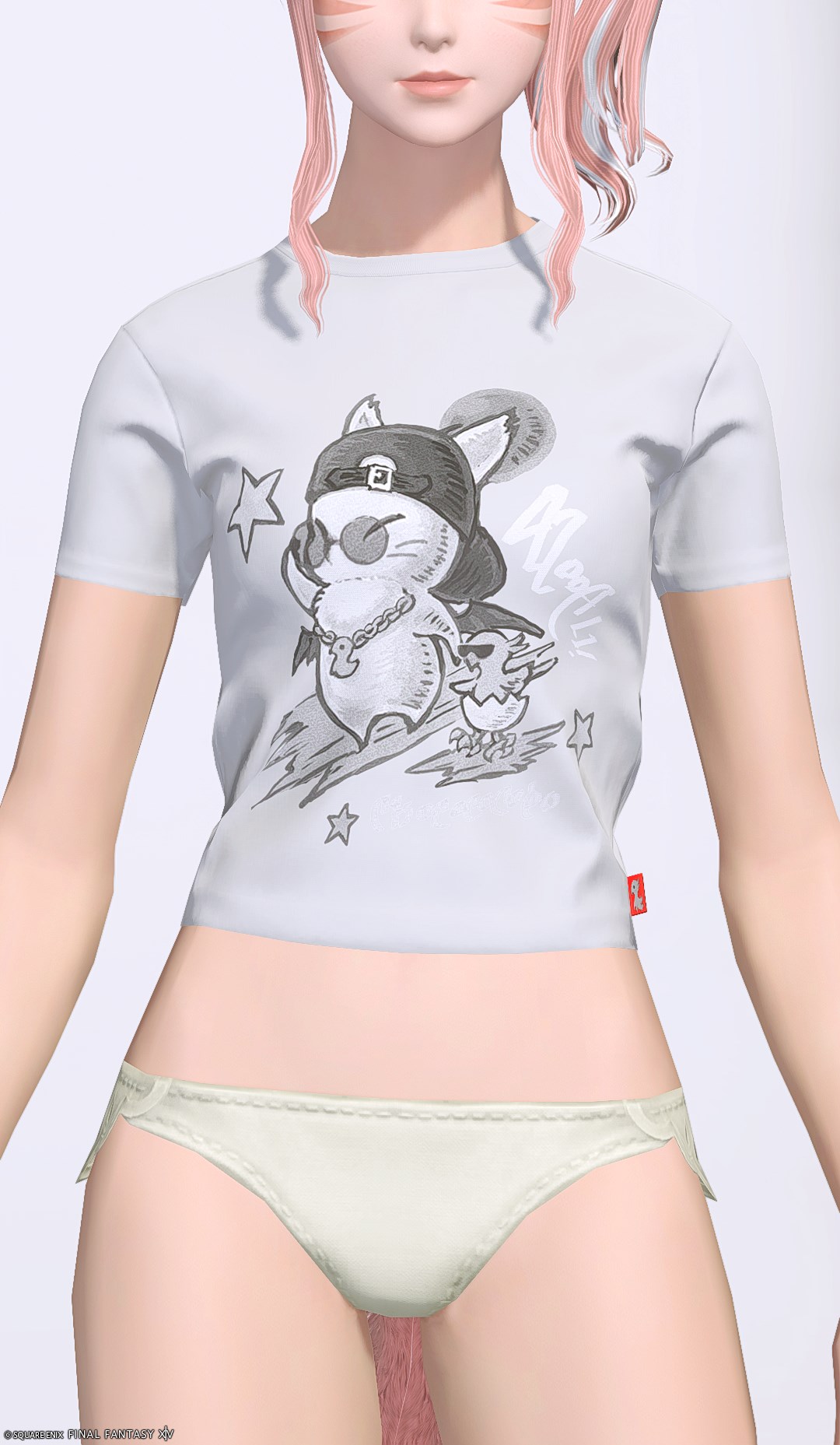 モーグリ・デイリーチュニック:タイトサイズ | FF14ミラプリ - Form-fitting Moogle Neotunic - シャツ