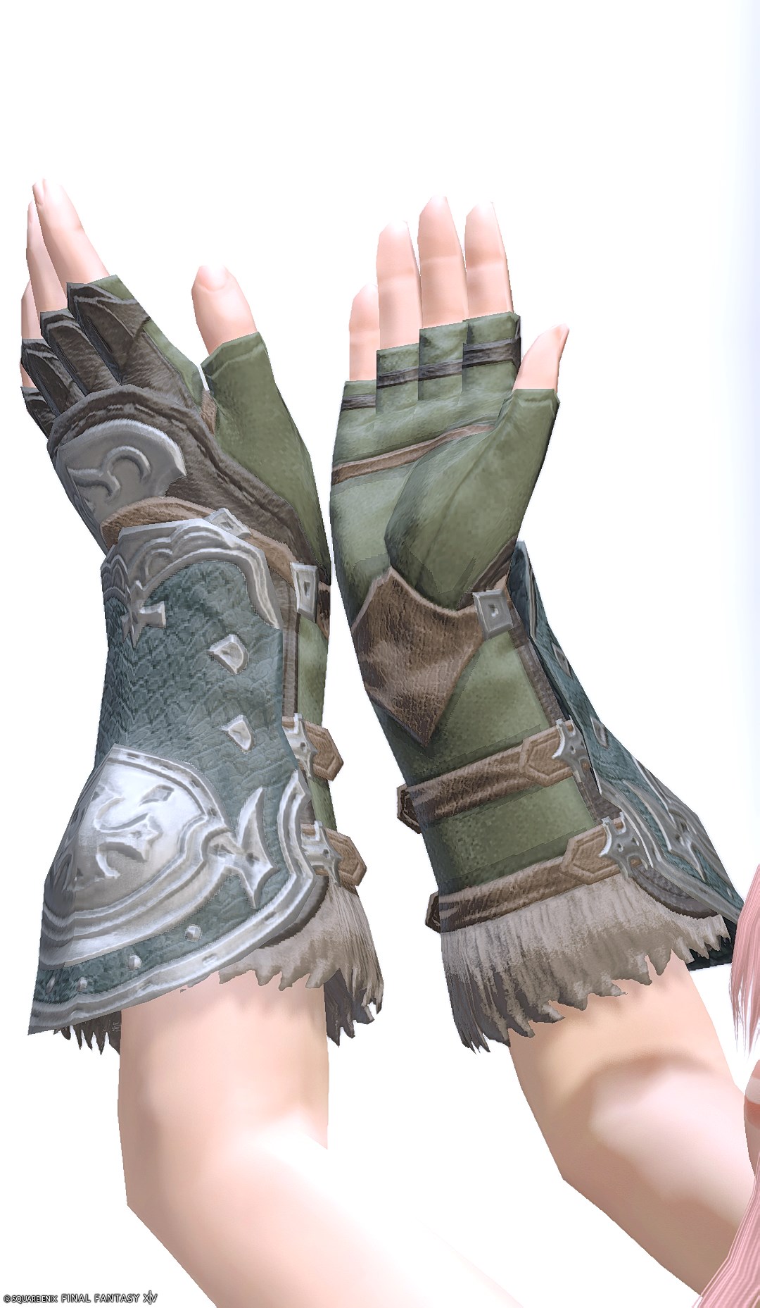 シルバリオ・ディフェンダーフィンガレスグローブ | FF14ミラプリ - Loboskin Fingerless Gloves of Fending - 手袋/フィンガレス