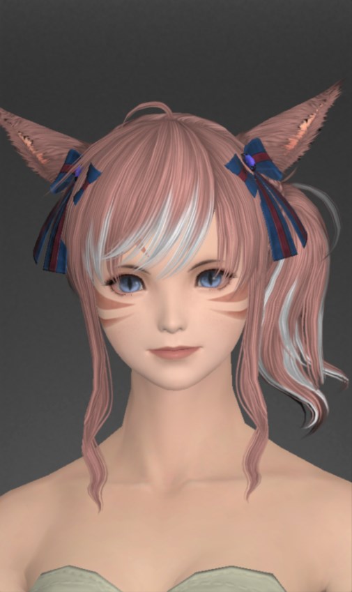 オラステリー・キャスターリボン | FF14ミラプリ - Orastery Ribbons of Casting - ヘッドドレス・ヘアアクセサリー/リボン