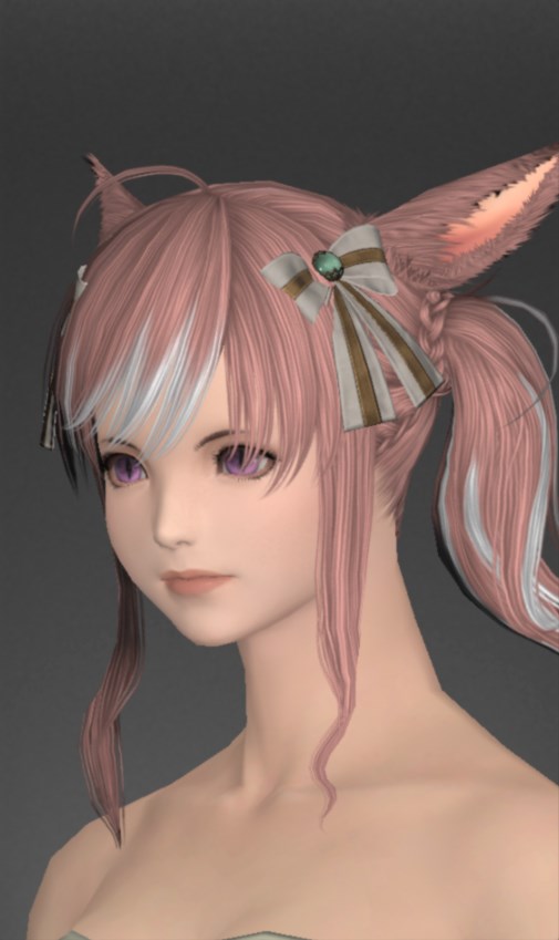オラステリー・ヒーラーリボン | FF14ミラプリ - Orastery Ribbons of Healing - ヘッドドレス・ヘアアクセサリー/リボン