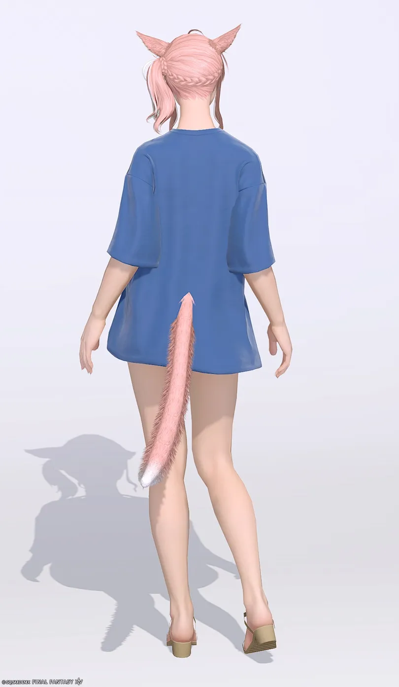 ミラプリ「デイリーチュニック:オーバーサイズ」装備ミコッテでの見た目紹介4