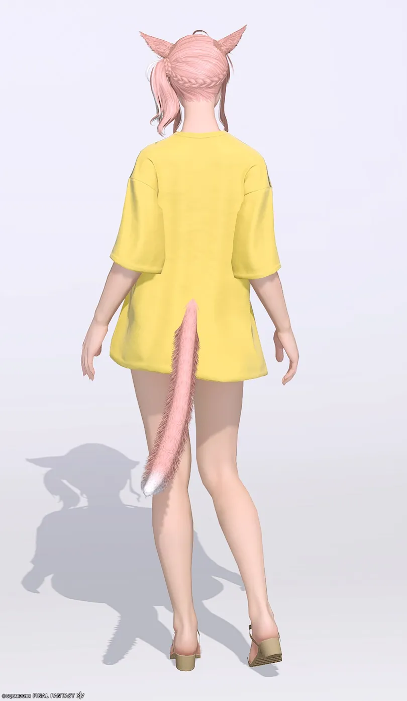 ミラプリ「デイリーチュニック:オーバーサイズ」装備ミコッテでの見た目紹介6