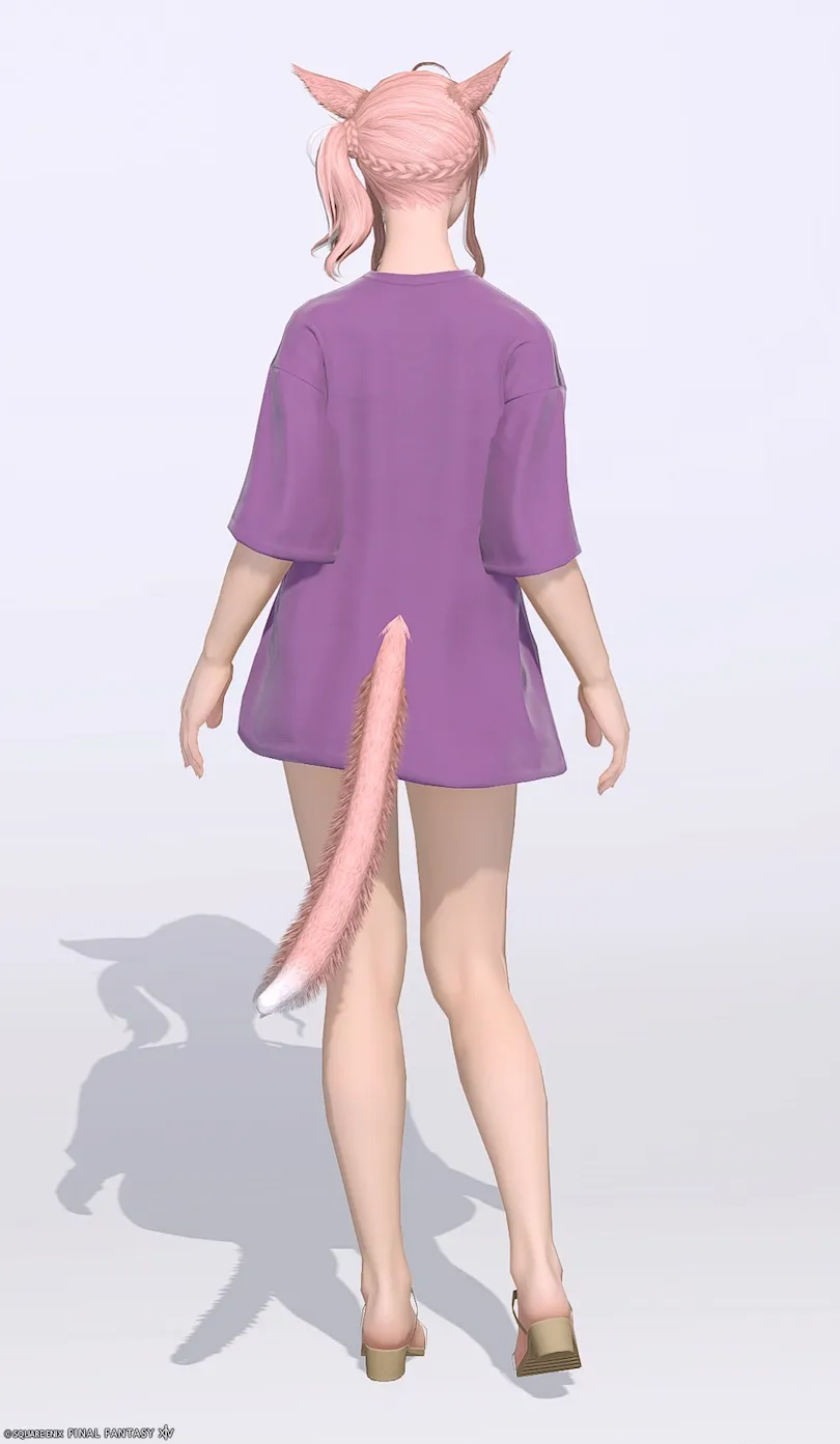 ミラプリ「デイリーチュニック:オーバーサイズ」装備ミコッテでの見た目紹介8