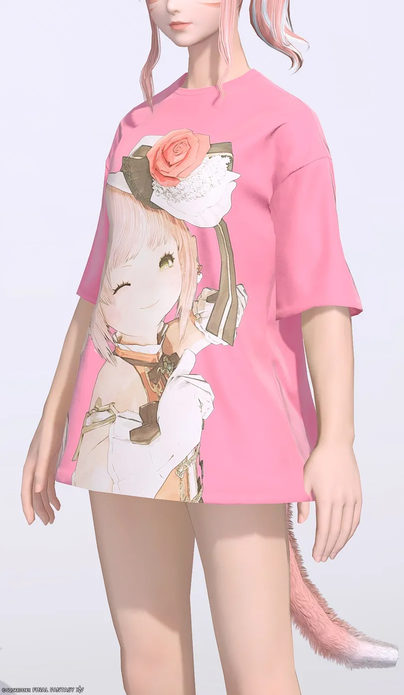 ミラプリ「ウララ・デイリーチュニック:オーバーサイズ」装備ミコッテでの見た目紹介12