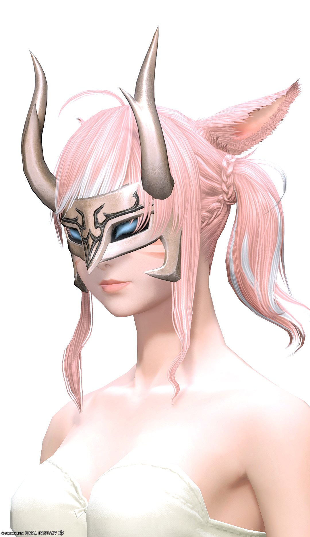 ファントムヴィジョン・ディフェンダーマスク | FF14ミラプリ - Phantom Vision Mask of Fending - ヘッドギア・フェイスガード/マスク/ヘッドドレス・ヘアアクセサリー/角