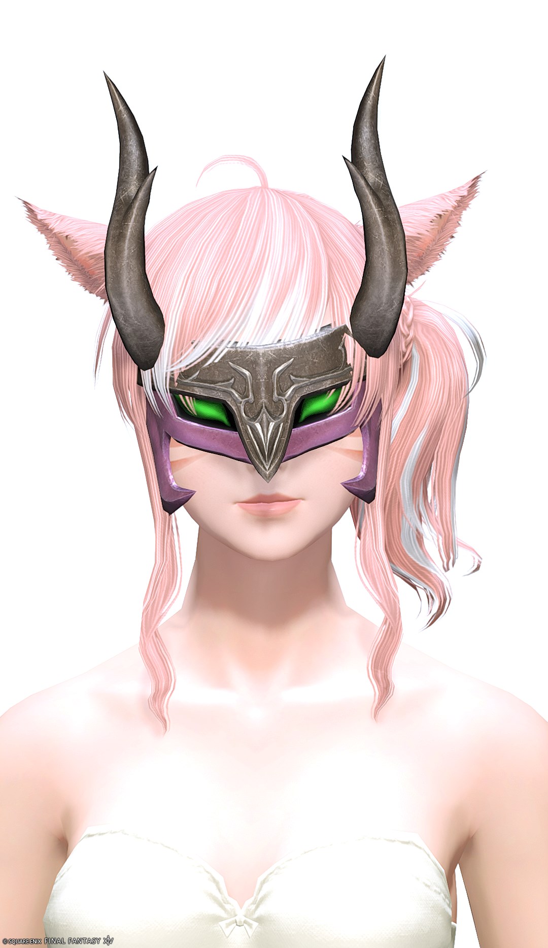 ファントムヴィジョン・スレイヤーマスク | FF14ミラプリ - Phantom Vision Mask of Maiming - ヘッドギア・フェイスガード/マスク/ヘッドドレス・ヘアアクセサリー/角
