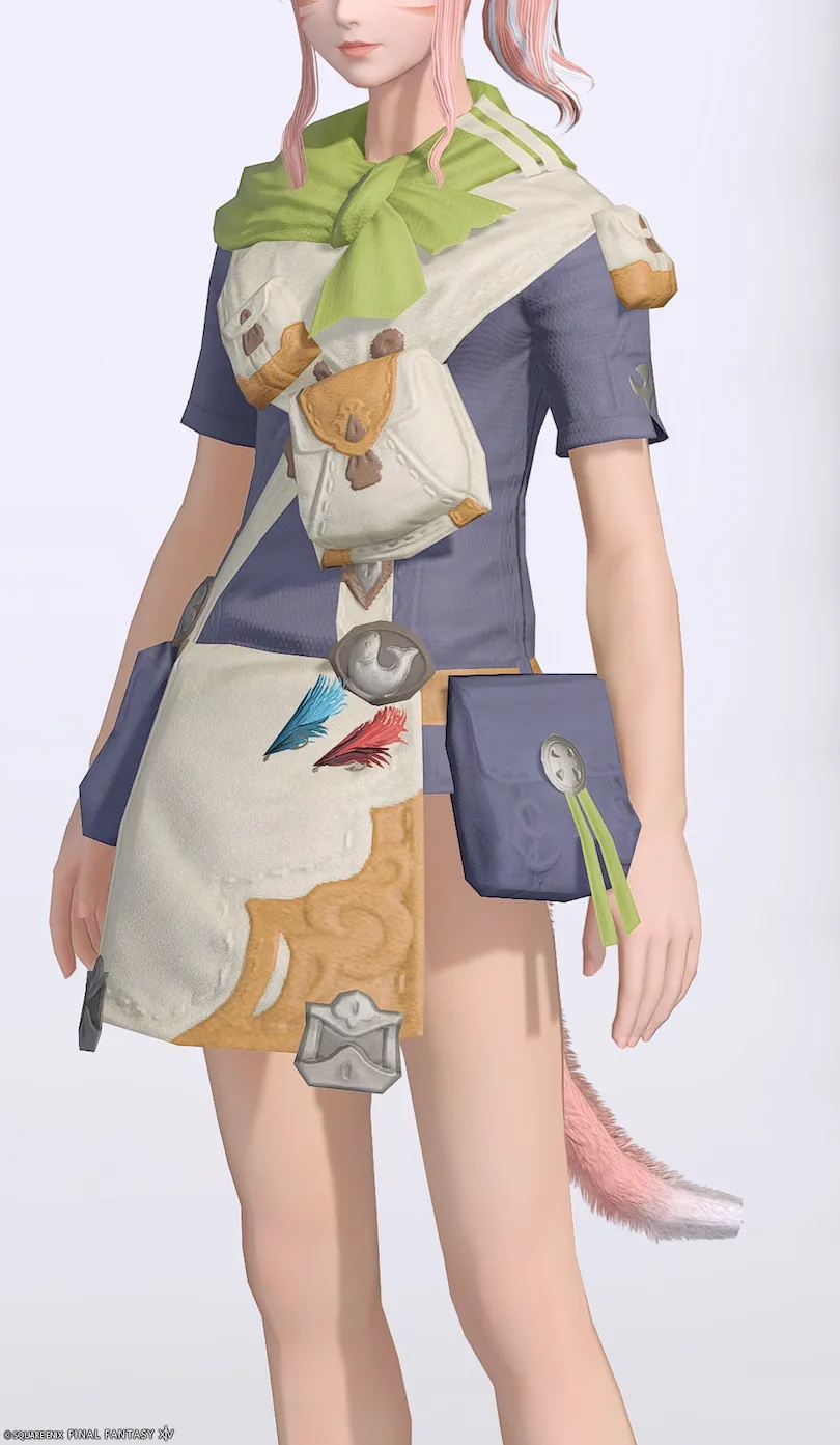 ミラプリ「フィッシャーシャツ」装備ミコッテでの見た目紹介10