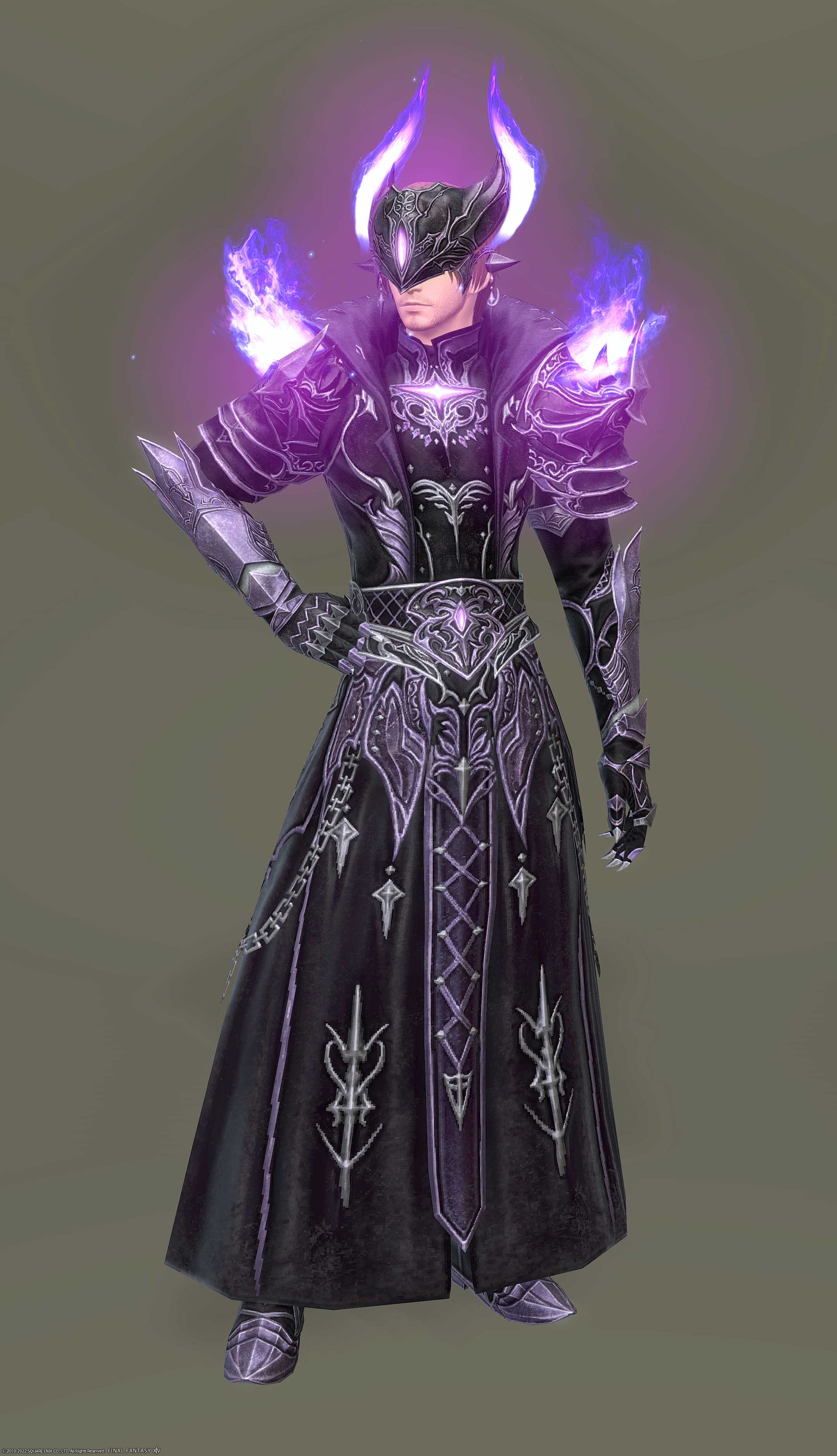 【FF14】パーガトリィ・キャスター(黒魔道士・召喚士・赤魔道士・青魔道士)装備の見た目
