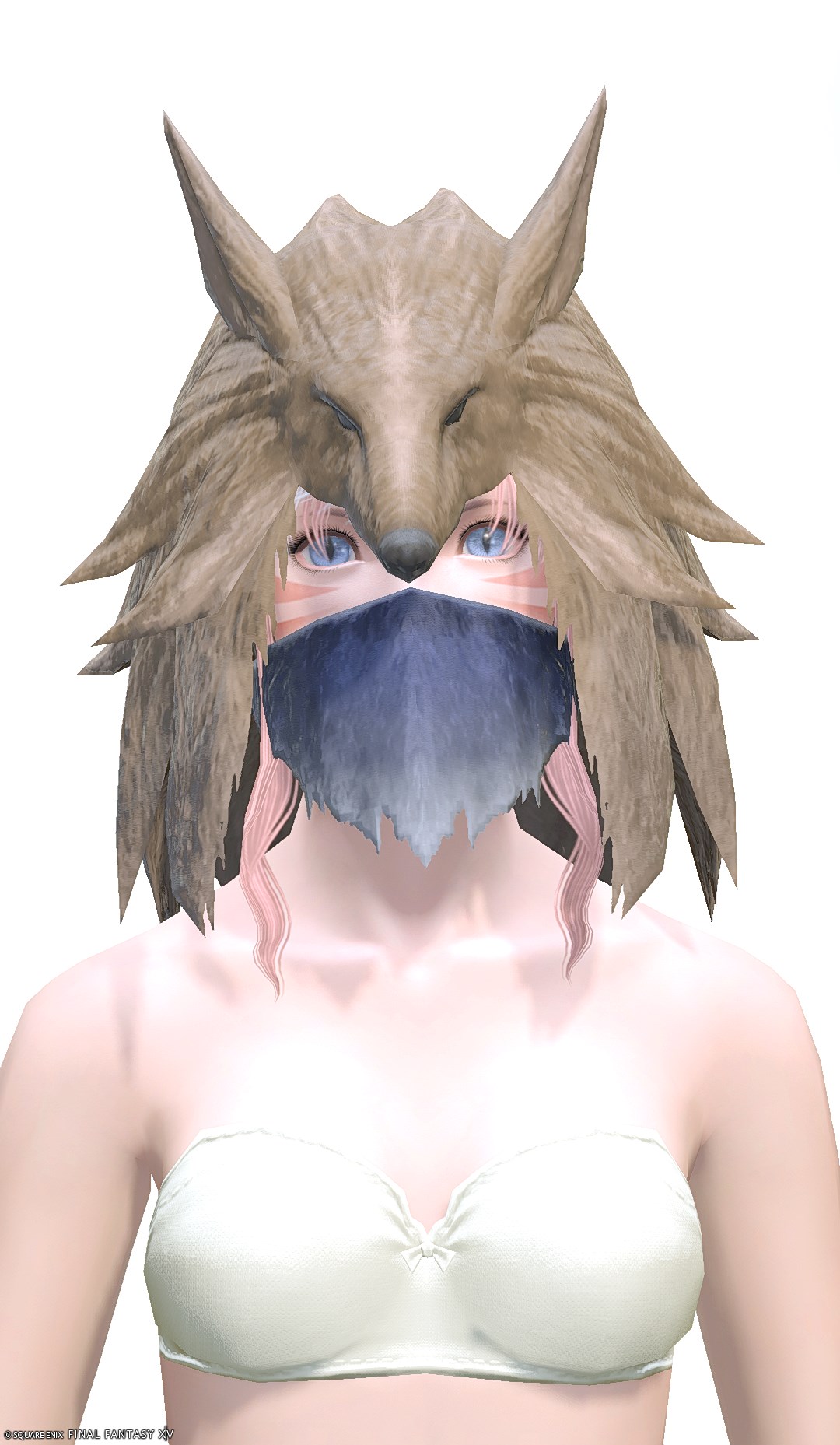 リバーズブレス・ディフェンダーペルト | FF14ミラプリ - Riversbreath Pelt of Fending - マスク/ヴェール/ヘッドドレス・ヘアアクセサリー/耳