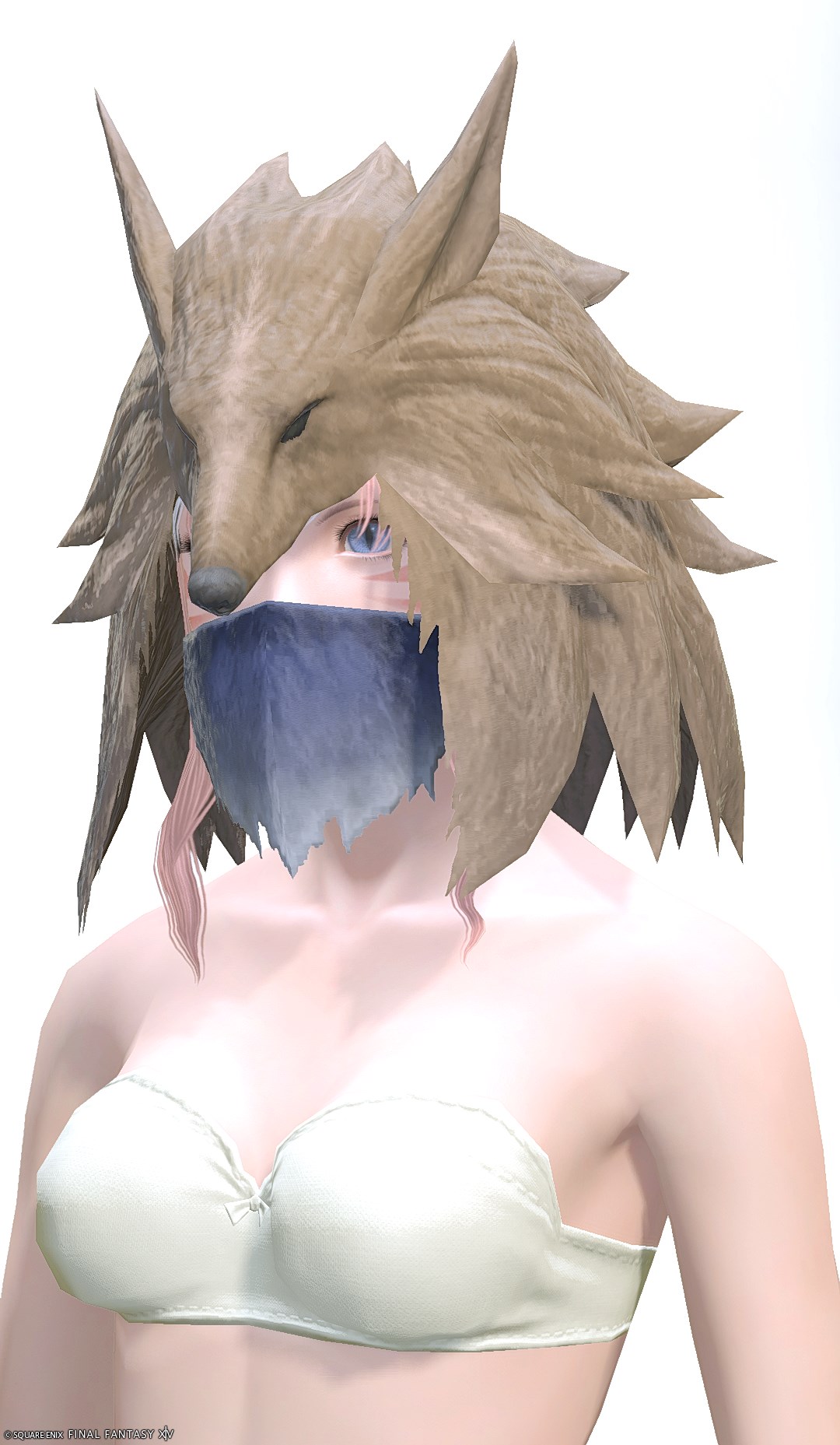 リバーズブレス・ディフェンダーペルト | FF14ミラプリ - Riversbreath Pelt of Fending - マスク/ヴェール/ヘッドドレス・ヘアアクセサリー/耳