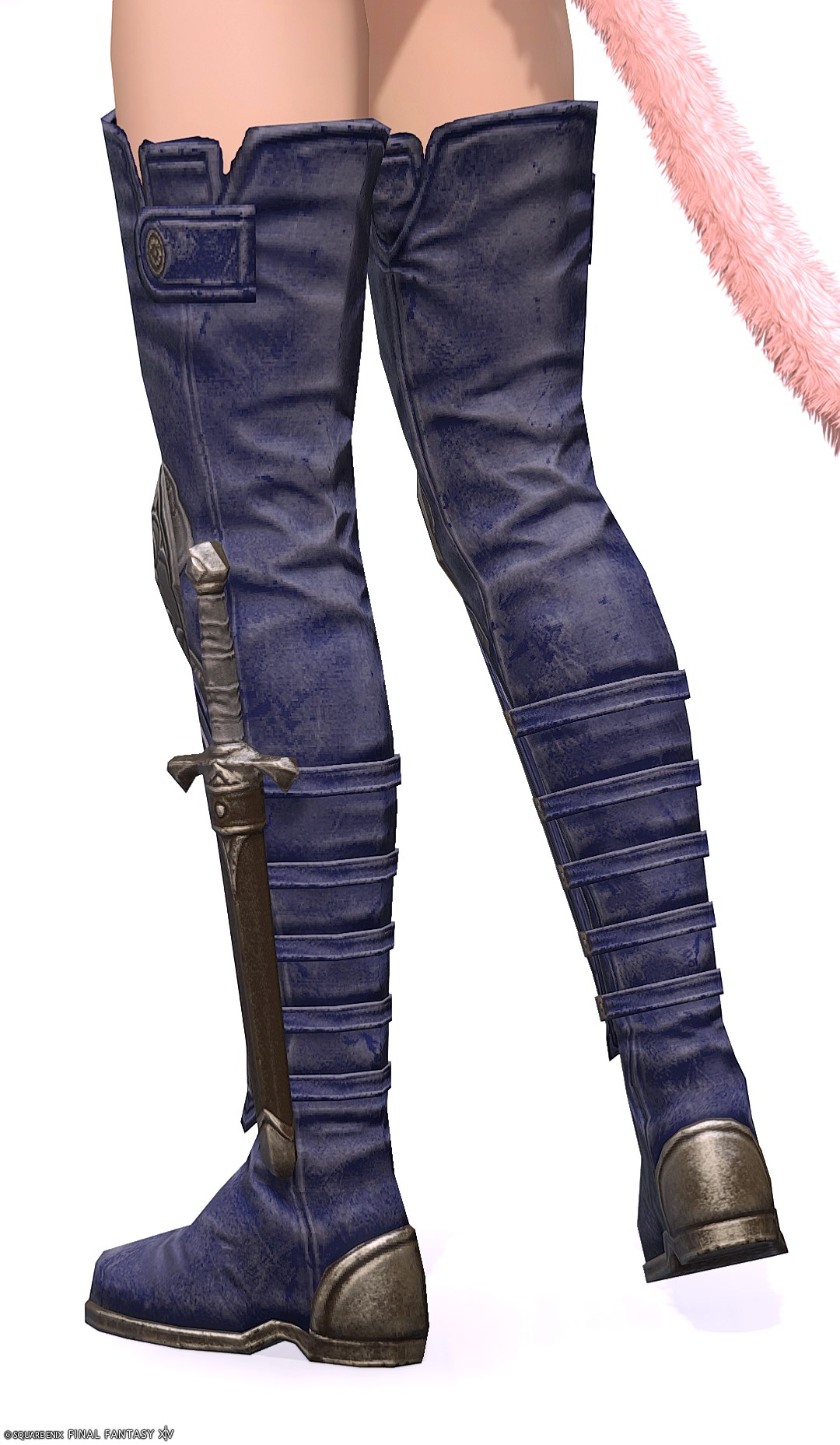 ハンマーヘッドダイル・レンジャーサイブーツ | FF14ミラプリ - Crocodileskin Thighboots of Aiming - ブーツ