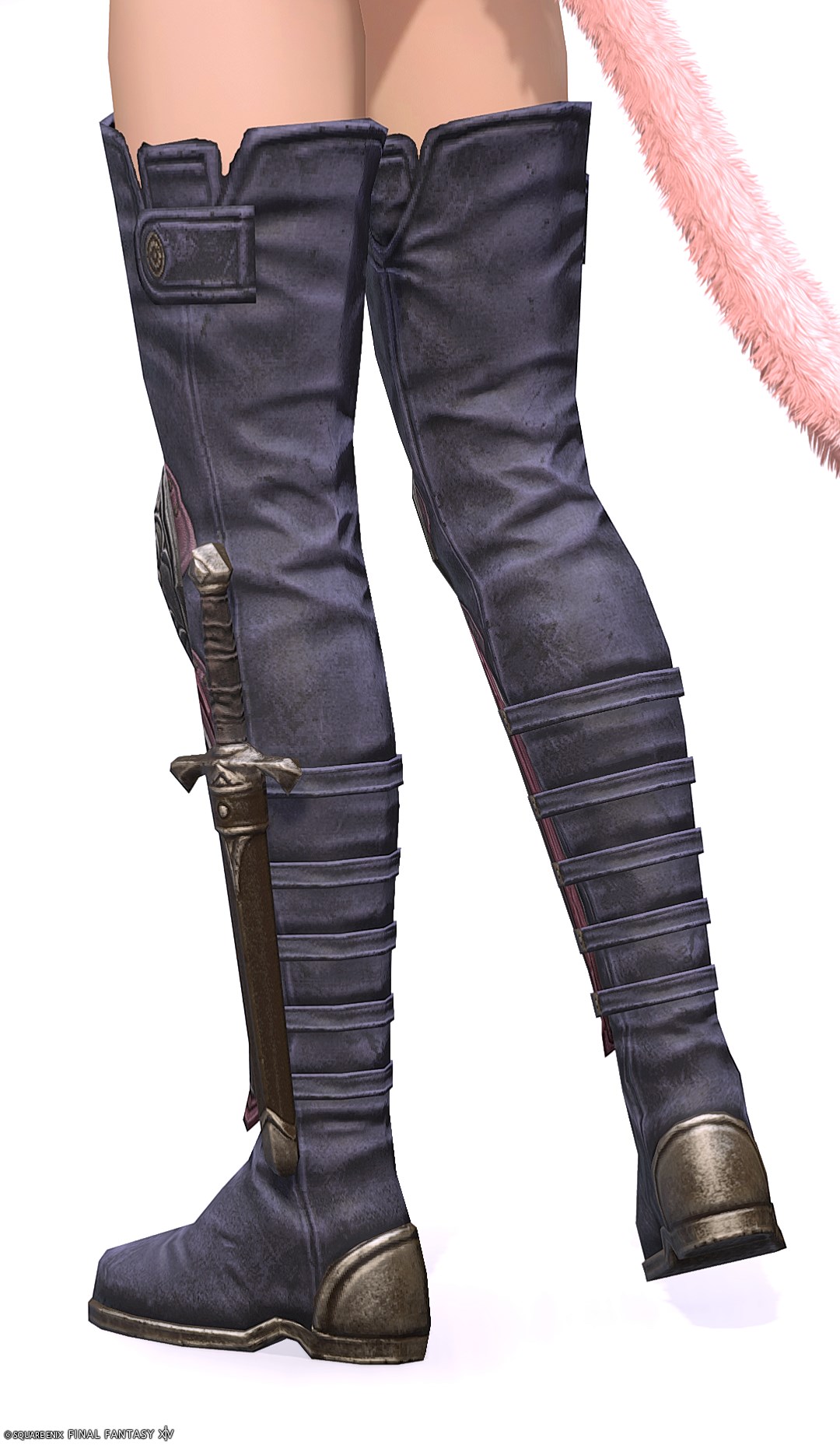 ハンマーヘッドダイル・ヒーラーサイブーツ | FF14ミラプリ - Crocodileskin Thighboots of Healing - ブーツ