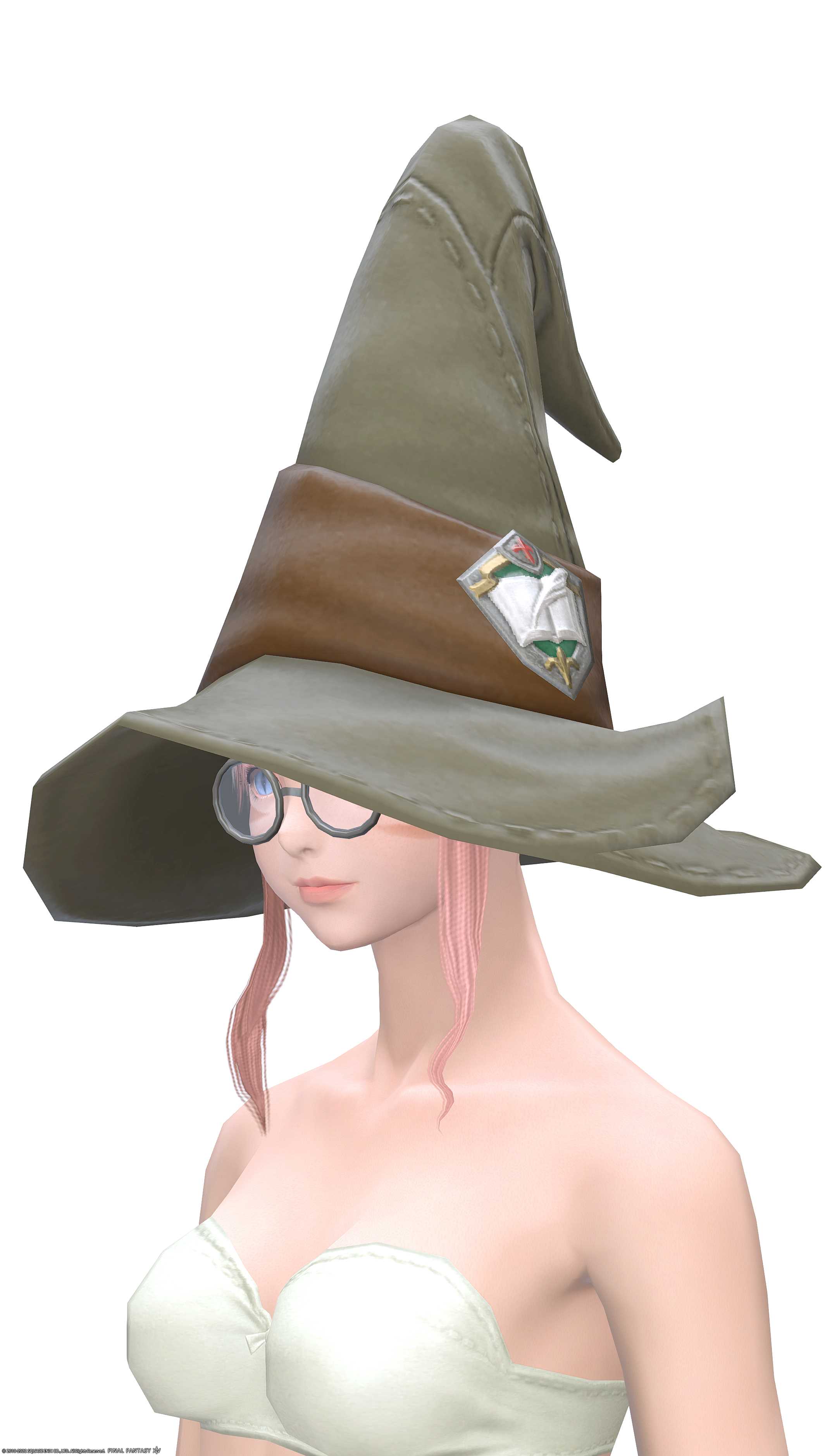 シャーレアン・プロフェッサーハット | FF14ミラプリ - Sharlayan Preceptor's Hat - 眼鏡・サングラス/帽子/ハット/魔女帽子