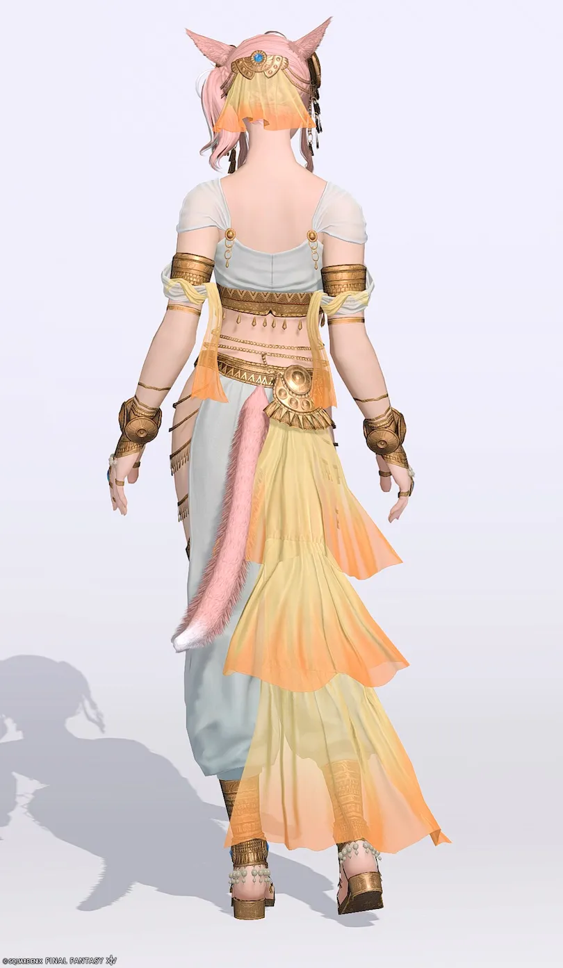 ミラプリ「ストーリースピナー」装備ミコッテでの見た目紹介2