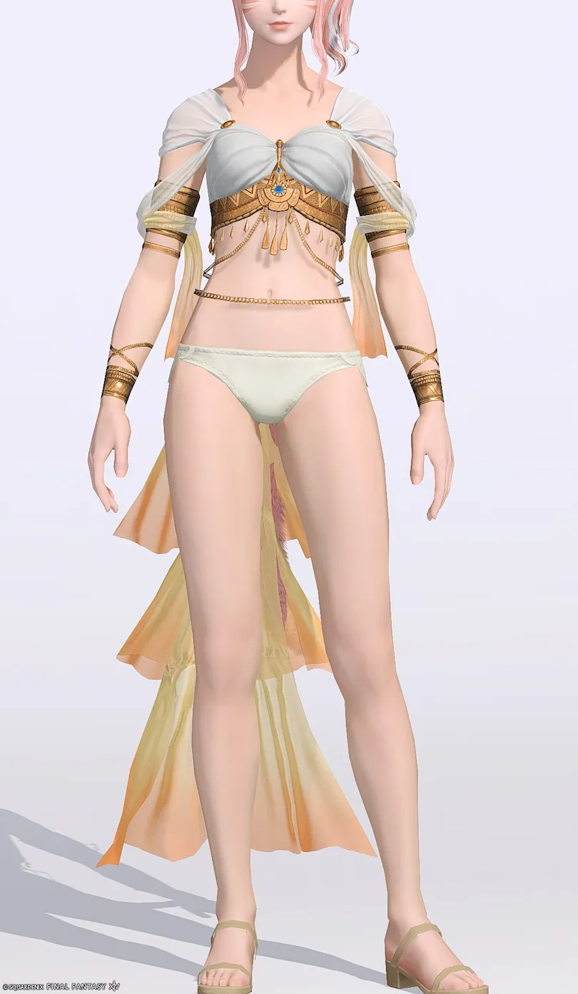 ミラプリ「ストーリースピナー・チェストラップ」装備ミコッテでの見た目紹介7