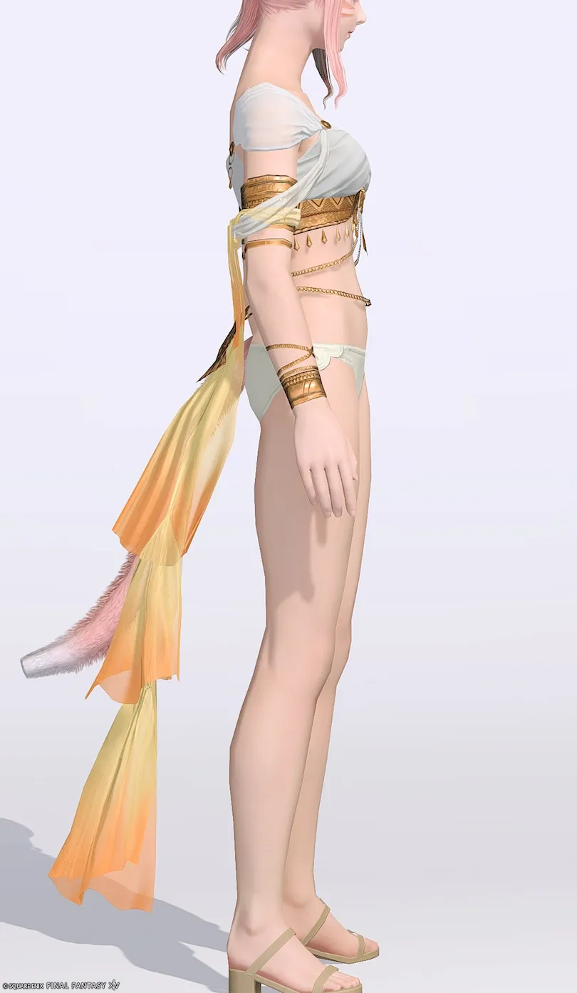 ミラプリ「ストーリースピナー・チェストラップ」装備ミコッテでの見た目紹介8