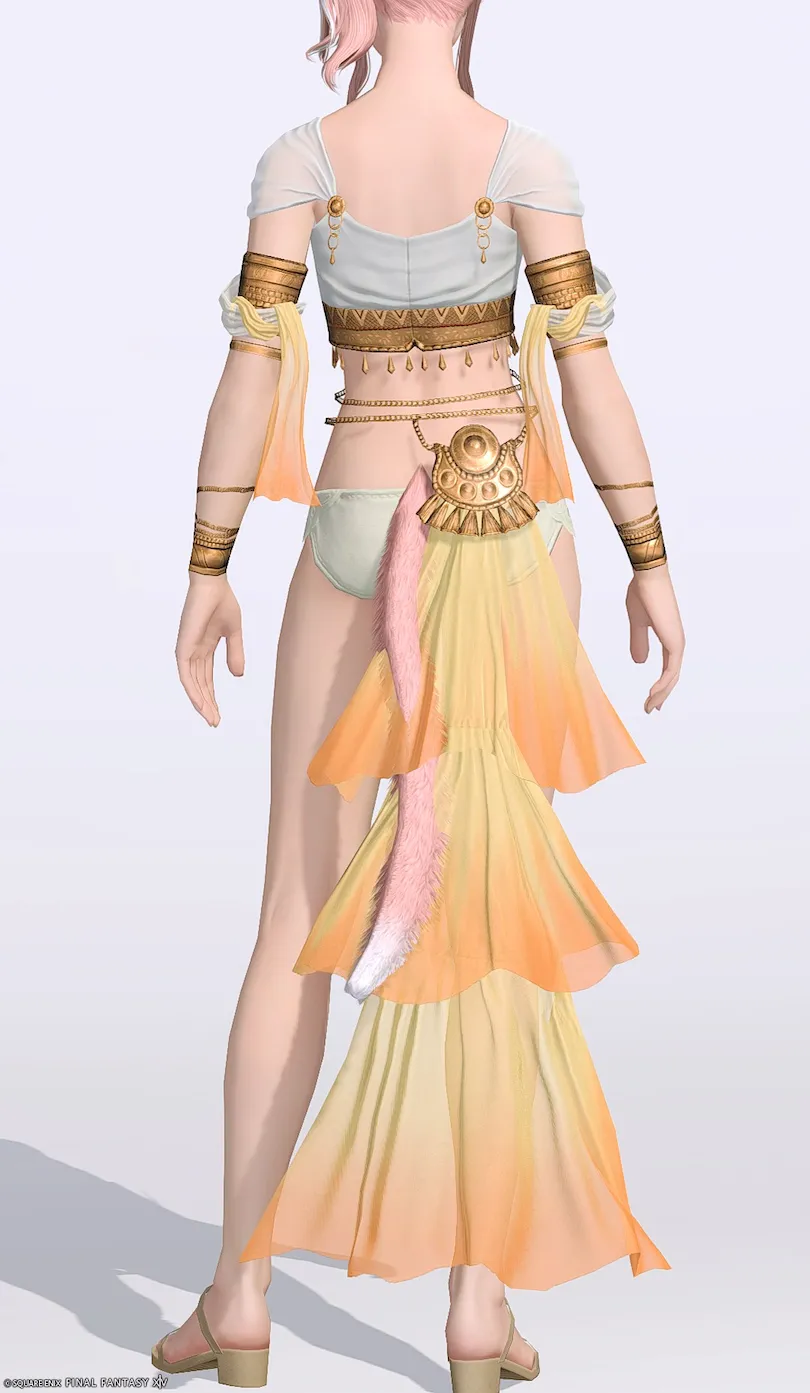 ミラプリ「ストーリースピナー・チェストラップ」装備ミコッテでの見た目紹介9