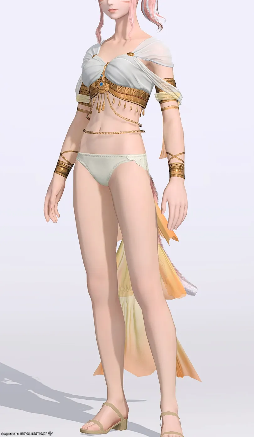 ミラプリ「ストーリースピナー・チェストラップ」装備ミコッテでの見た目紹介10