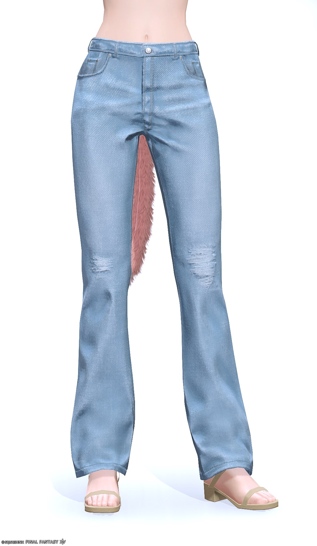 ダメージドベルボトム・ツイルパンツ | FF14ミラプリ - Worn Bell-bottom Twill Trousers - パンツ/フレア