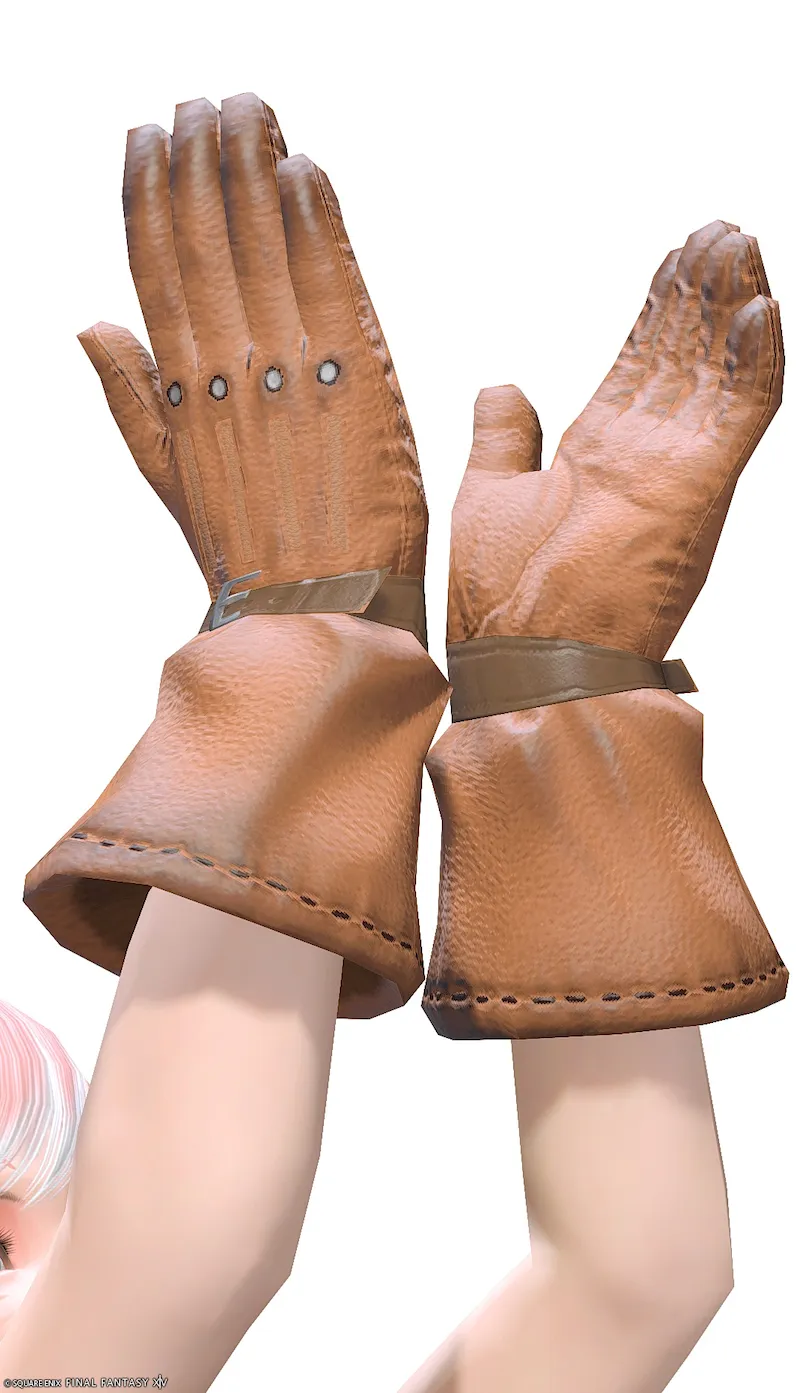 ミラプリ「タックルフィーンド・コスチュームワークグローブ」装備ミコッテでの見た目紹介11