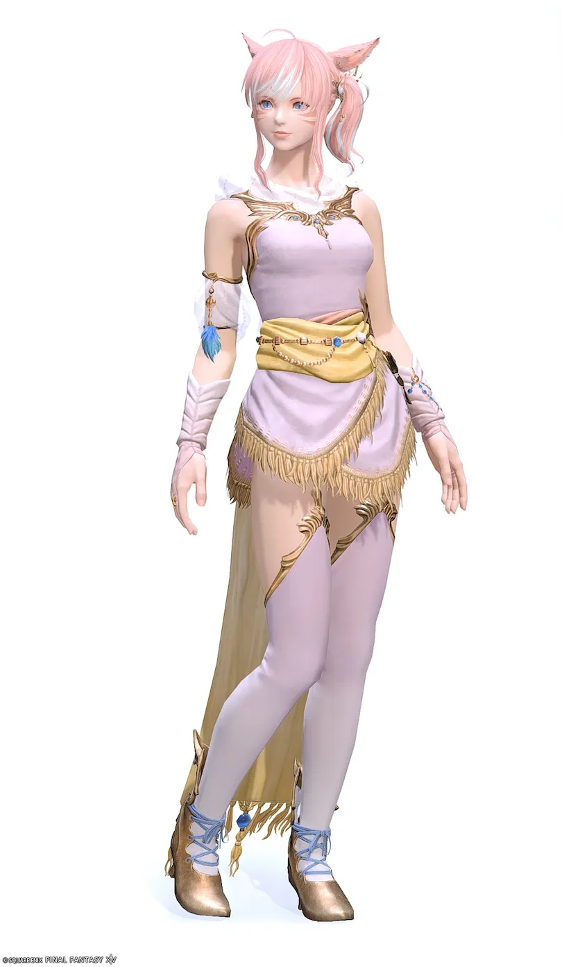 【FF14】タイクーンプリンセス装備👗各種族での見た目・入手方法【クレセントアイル】