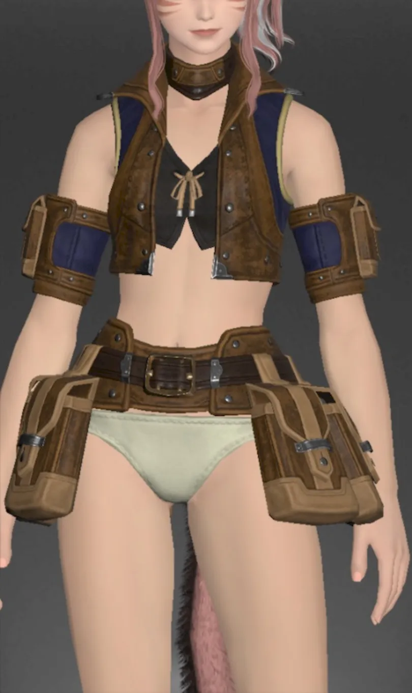 ミラプリ「ヴァナ・ディーリアン・レンジャーベスト」装備試着さんでの見た目紹介7