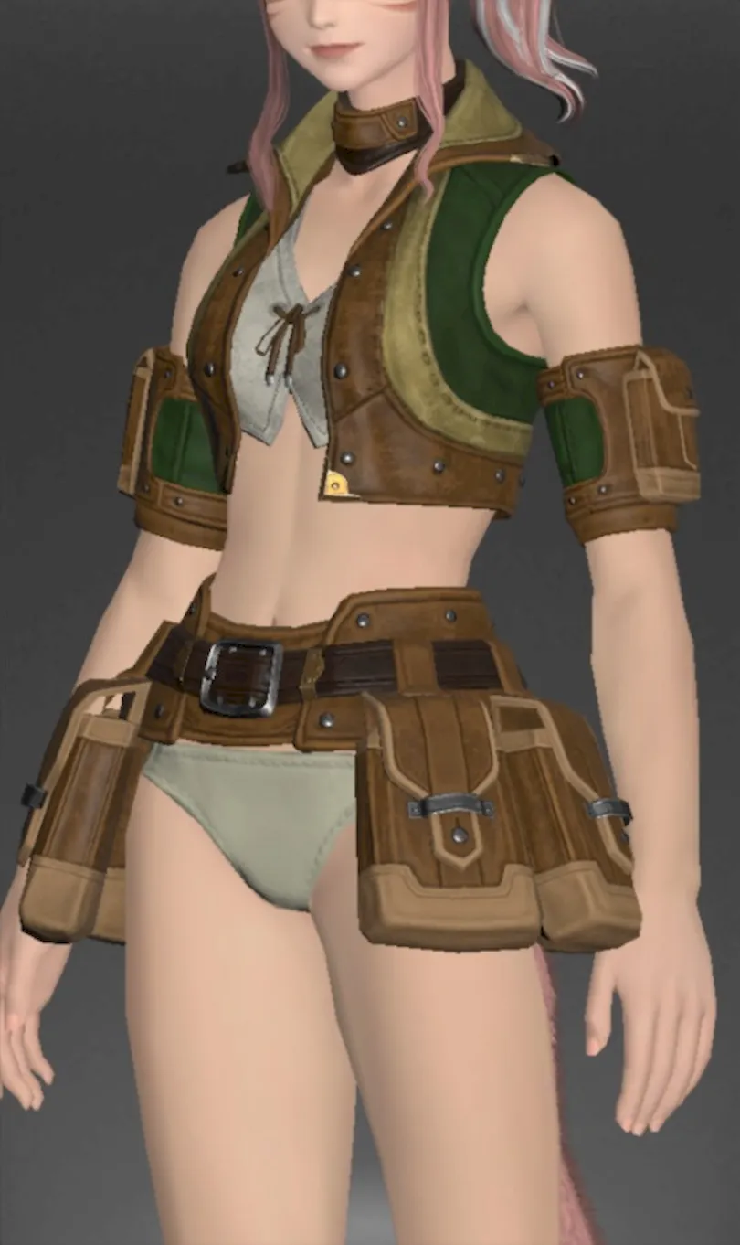 ミラプリ「ヴァナ・ディーリアン・スカウトベスト」装備試着さんでの見た目紹介10