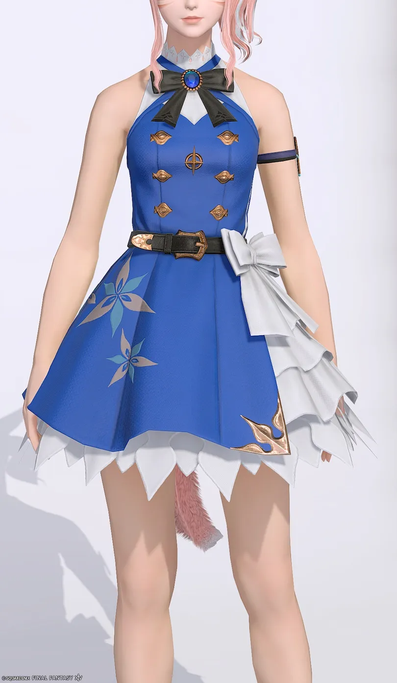 ミラプリ「ビブラプリンセス・ドレス」装備ミコッテでの見た目紹介7