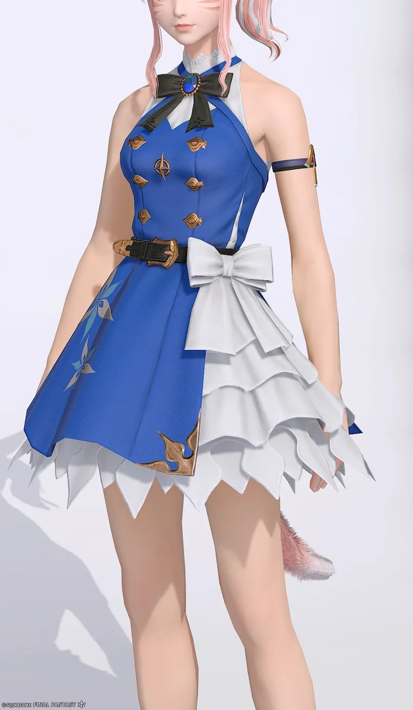 ミラプリ「ビブラプリンセス・ドレス」装備ミコッテでの見た目紹介10